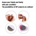 Netany 100 Pcs Strong Ceramic Industrial Magnets - 20mm Round Magnet Disc for Refrigerator Button DIY Cup Magnet Craft Hobbies, Science Projects & School Crafts - 50 Magnets + 50 3M Adhesive-Dots