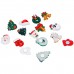 Netany 20-Pack Christmas Ornaments Refrigerator Magnets, Christmas Fridge Magnet Home Decoration with Santa Claus, Reindeer, Christmas Trees & Bells, Snowman, Mini Size About 1''