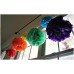 Netany 50pcs Tissue Paper Flowers Pom Poms Flower Ball Decorations Kit, Wedding Party Outdoor Decoration, 10-Inch, Purple