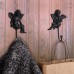 Netany Key Hook Hanger, Cast Iron Wall Coat Hook, Set of 2