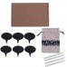 Netany 6 Piece Reusable Cheese Markers Chalkboard Label Gift Set with 4 Chalk, Natural Slate